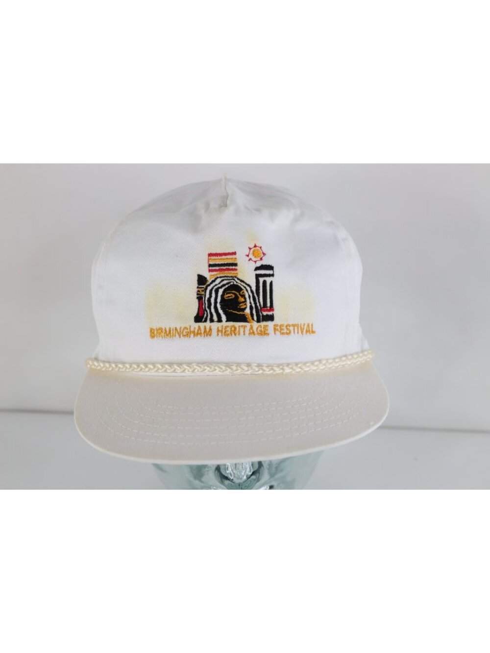 Vintage 90s Distressed Birmingham Heritage Festival Black Pride Snapback Hat